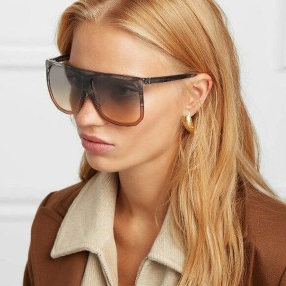 NEW Loewe LW40001F FILIPA 20B Trasparent Grey Gradient Shield Women Sunglasses - Picture 3 of 10